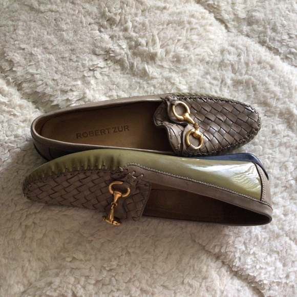 Robert Zur Women’s Perlata Olive Patent and True Glove Leather Loafers - Picture 12 of 14